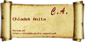 Chladek Anita névjegykártya